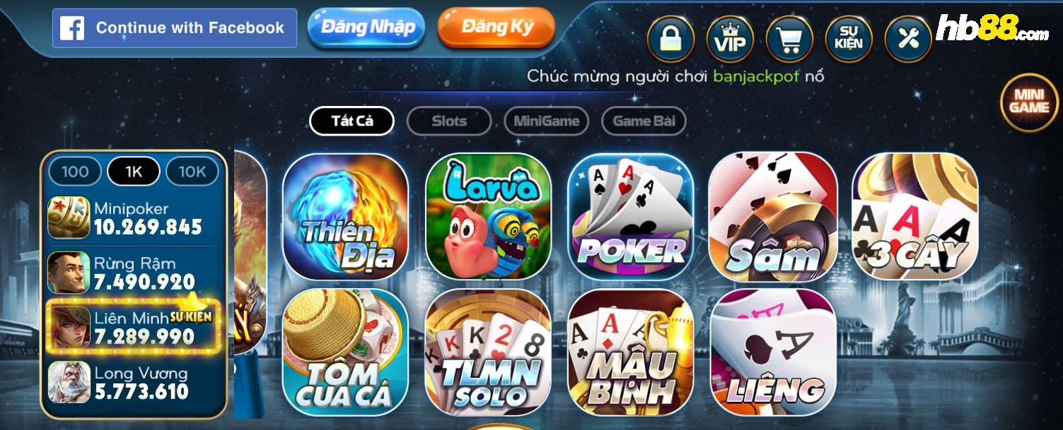 Game đánh Bài